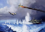 "Ordeal in Vitiaz Strait"-Jack Fellows-PT Boats World War II Military Art